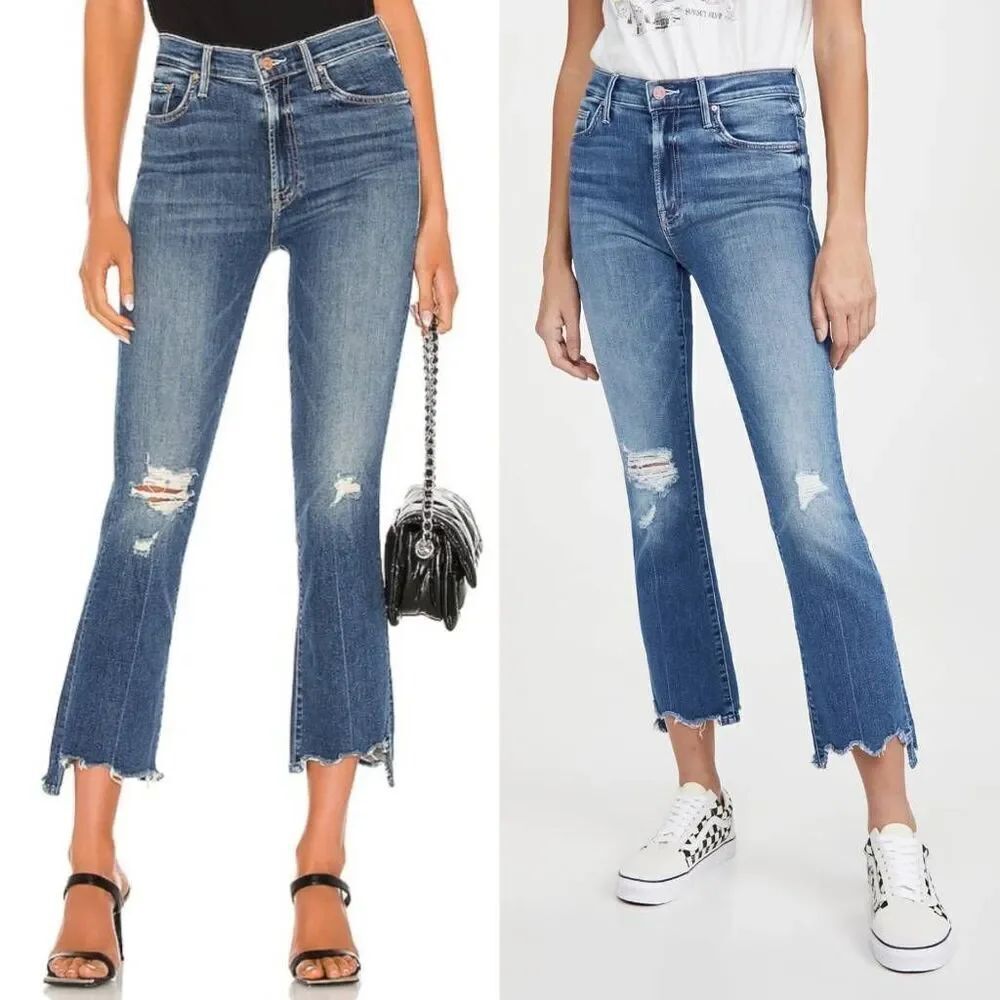 MOTHER The Insider Crop Step Chew Jeans, Dancing on Coals 25